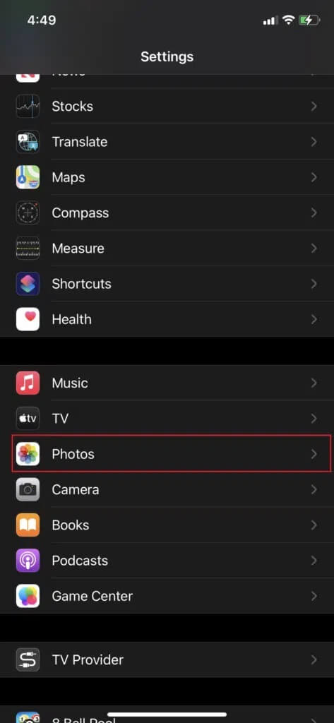 Tap-on-Photos-and-then-Wireless-Data-473x1024-1 كيفية إصلاح عدم مزامنة صور iCloud مع جهاز الكمبيوتر