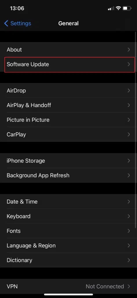 Tap-on-Software-Update-473x1024-3 إصلاح خطأ عدم تثبيت بطاقة SIM على iPhone