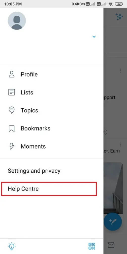 Tap-on-the-Help-Center-512x1024-1 كيفية إصلاح عدم عمل إشعارات Twitter