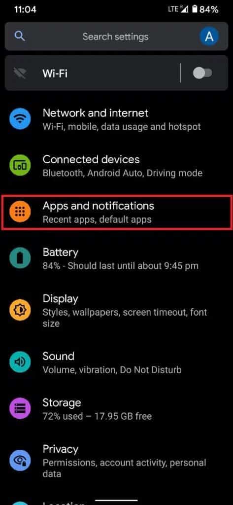 Tap-on-the-‘Apps-and-notifications-473x1024-1 كيفية إعادة تعيين Google Chrome على Android