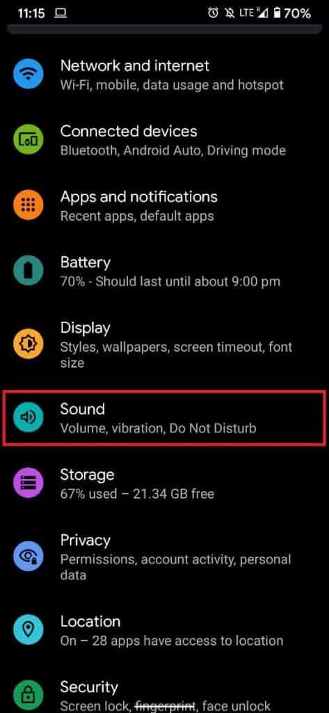 Tap-on-the-‘Sound-473x1024-1 كيفية إصلاح عدم عمل مكبر صوت على Android