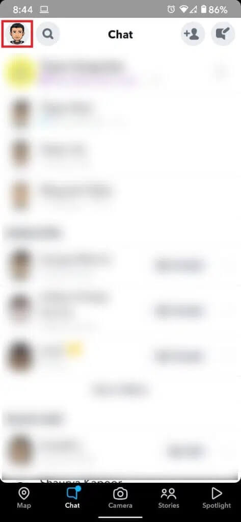 Tap-on-your-Bitmoji-on-the-top-left-corner-of-your-screen-473x1024-1 ماذا تعني Fruit على Snapchat؟