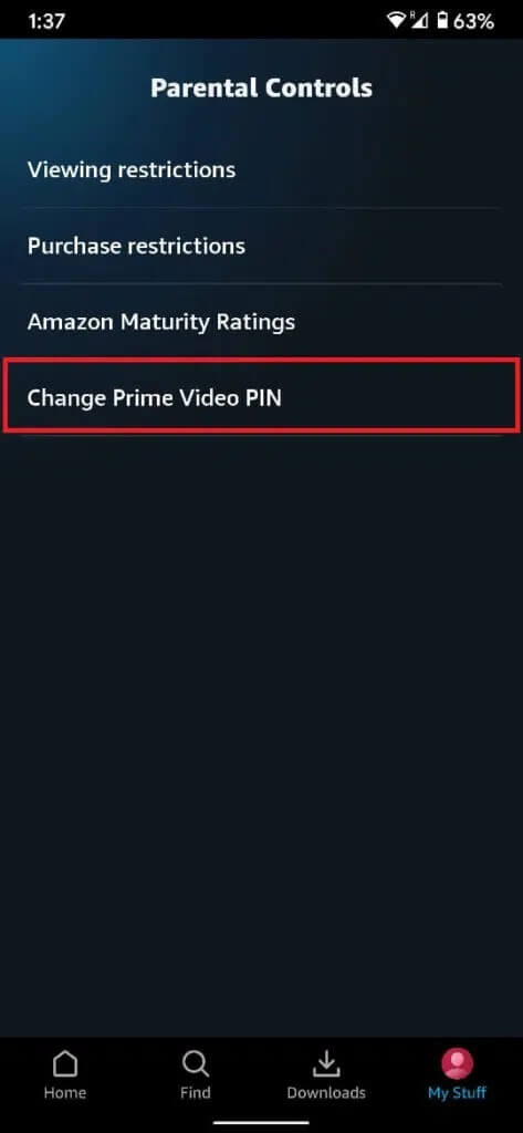 Tap-on-‘Change-Prime-Video-Pin-to-set-up-a-pin-473x1024-1 كيفية إعادة تعيين كود Amazon Prime Video Pin