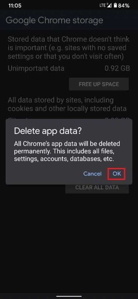 Tap-on-‘Ok-to-complete-the-process-473x1024-1 كيفية إعادة تعيين Google Chrome على Android