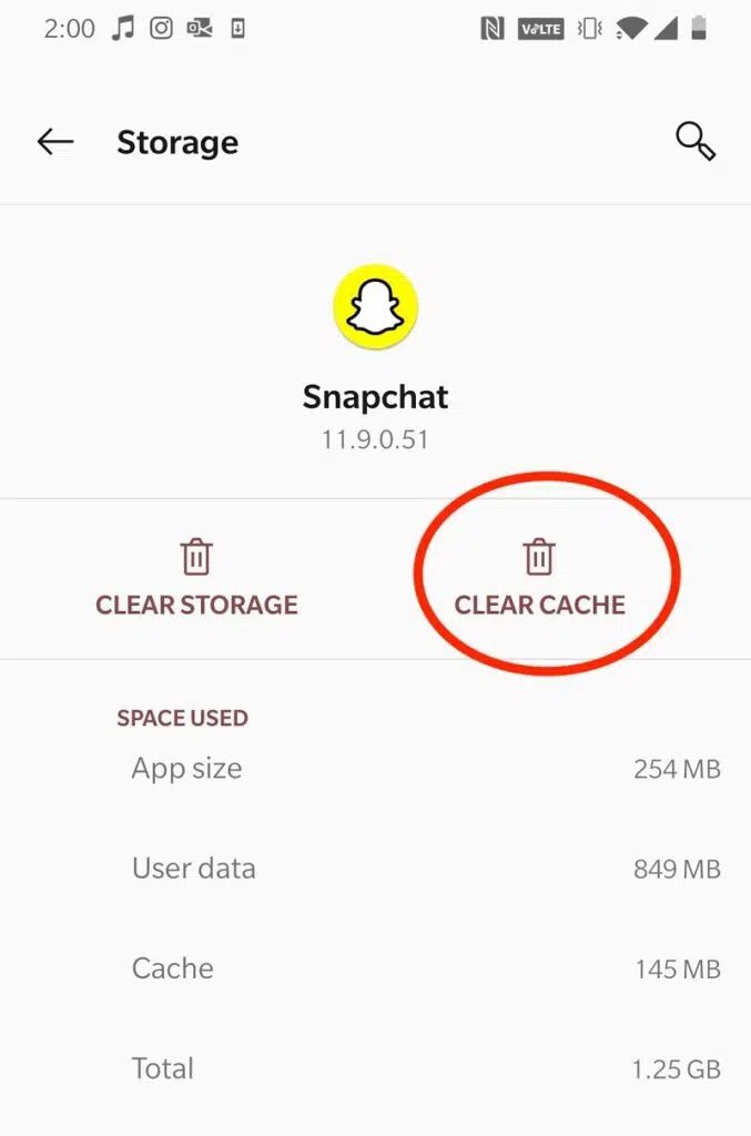 Tap-the-Clear-Cache-option-677x1024-1 كيفية إصلاح خطأ النقر للتحميل في Snapchat