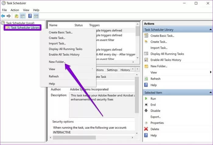 Task-Scheduler-Window_2021-08-23-075505_935adec67b324b146ff212ec4c69054f أفضل 7 طرق لإصلاح عدم تشغيل برامج بدء التشغيل على Windows 10