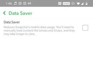 Toggle-the-Data-Saver-option-off-300x229-1 كيفية إصلاح خطأ النقر للتحميل في Snapchat