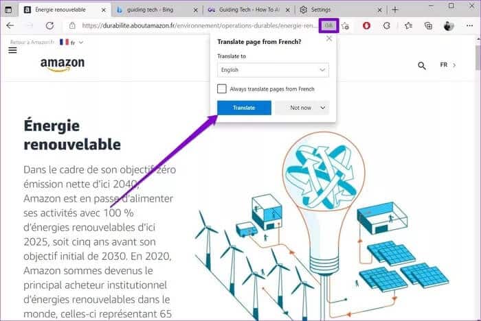 Translate-Web-Page-in-Edge_935adec67b324b146ff212ec4c69054f كيفية ترجمة صفحة ويب تلقائيًا على الجوال و الحاسوب