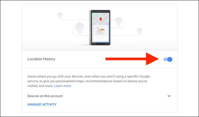 Turn-off-Location-History-for-Google-Maps كيفية البحث عن سجل المواقع الخاص بك على iPhone أو iPad