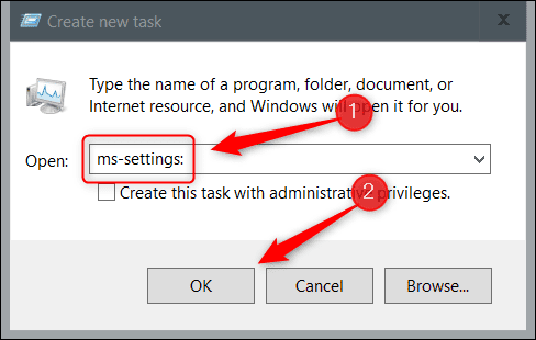 Type-ms-settings-in-the-text-box. 13 طريقة لفتح تطبيق إعدادات Windows 10