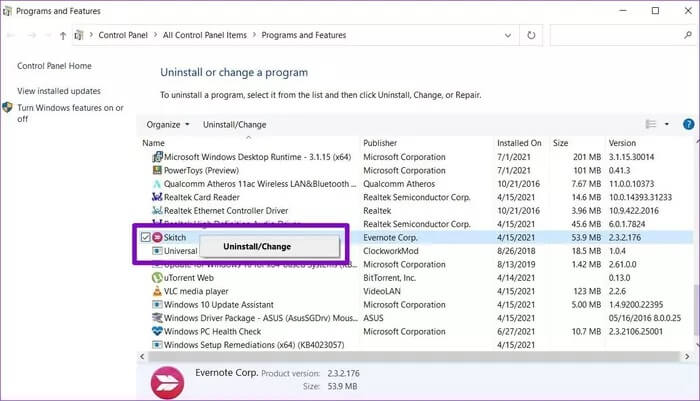 Uninstall-Programs-with-Control-Panel_935adec67b324b146ff212ec4c69054f أفضل 7 طرق لفرض إلغاء تثبيت البرامج على Windows 10