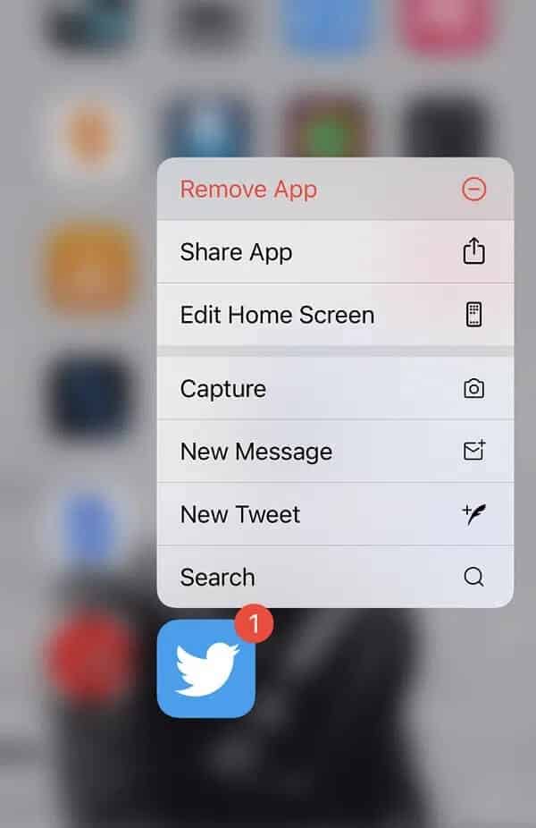 Uninstall-Twitter-on-iPhone كيفية إصلاح عدم عمل إشعارات Twitter
