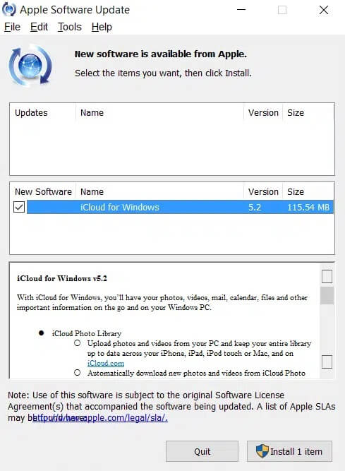 Update-iCloud-on-Windows كيفية إصلاح عدم مزامنة صور iCloud مع جهاز الكمبيوتر