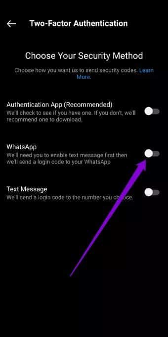 Use-WhatsApp-for-Two-Factor-Authentication-on-Instagram_7c4a12eb7455b3a1ce1ef1cadcf29289 كيفية إعداد المصادقة الثنائية (2FA) على Instagram