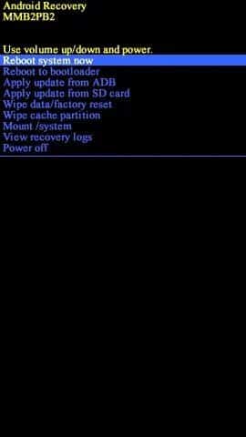 Wait-for-the-device-to-reset.-Once-it-does-tap-Reboot-system-now كيفية إصلاح لا يتم تشغيل Note 4