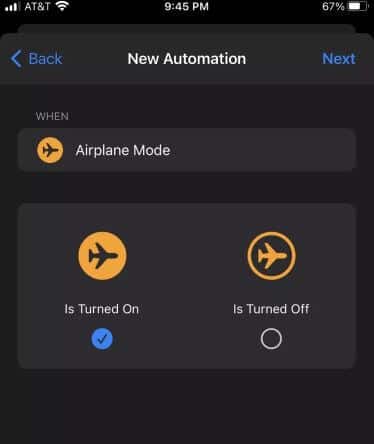 When-Airplane-Mode-On_935adec67b324b146ff212ec4c69054f كيفية إيقاف تشغيل وضع الطيران تلقائيًا على نظام iOS