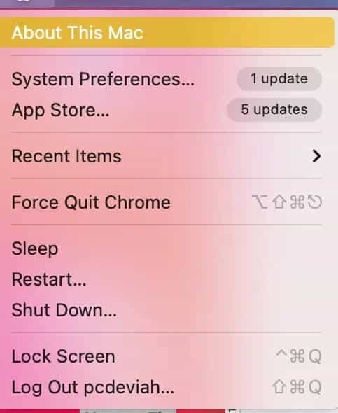 about-this-mac إصلاح تحديث برنامج الـ Mac عالق في التثبيت