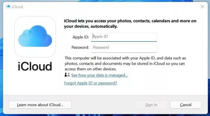 add-apple-id-password_935adec67b324b146ff212ec4c69054f كيفية إعداد واستخدام كلمات مرور iCloud على Windows
