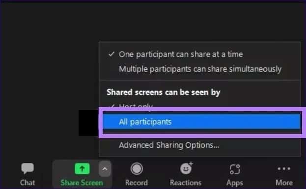 all-participants-spotlight-mode_4d470f76dc99e18ad75087b1b8410ea9 كيفية استخدام وضع التركيز على Zoom