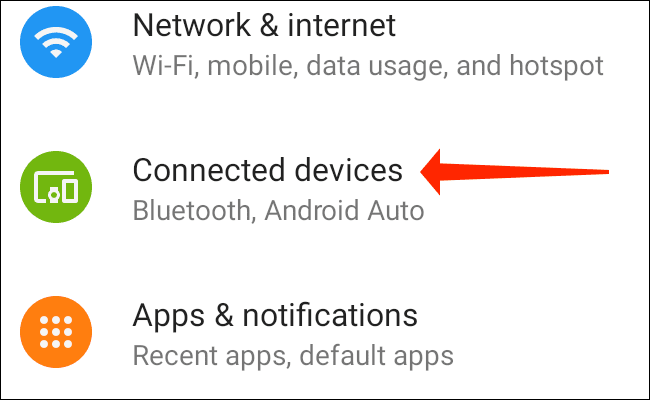 android-settings-connected-devices كيفية توصيل وحدة تحكم Xbox اللاسلكية بهاتف Android