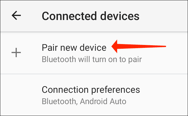 android-settings-pair-new-device كيفية توصيل وحدة تحكم Xbox اللاسلكية بهاتف Android