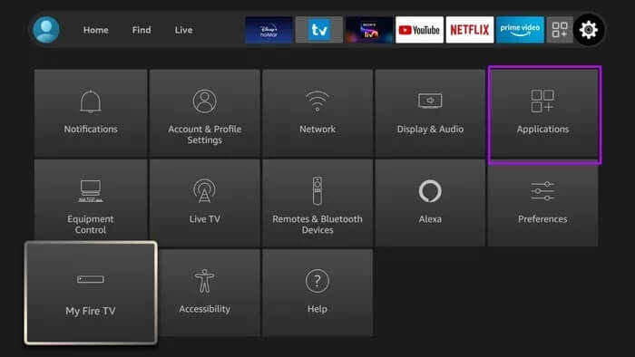 applications-menu_935adec67b324b146ff212ec4c69054f أفضل 7 طرق لإصلاح التأخر على Amazon Fire TV Stick