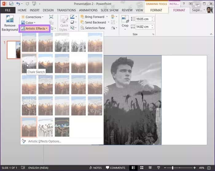 artistic-effects-powerpoint_935adec67b324b146ff212ec4c69054f-1 كيفية إنشاء تأثير الشفافية للصور في MS PowerPoint