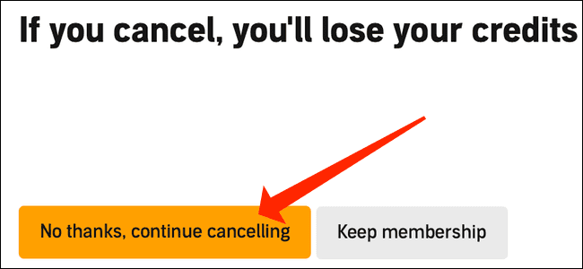 audible-website-continue-cancelling كيفية إلغاء اشتراكك في Audible