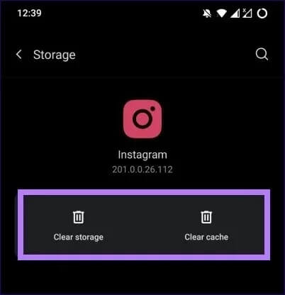 clear-instagram-data_4d470f76dc99e18ad75087b1b8410ea9 كيفية إصلاح عدم ظهور الملف الشخصي على Instagram