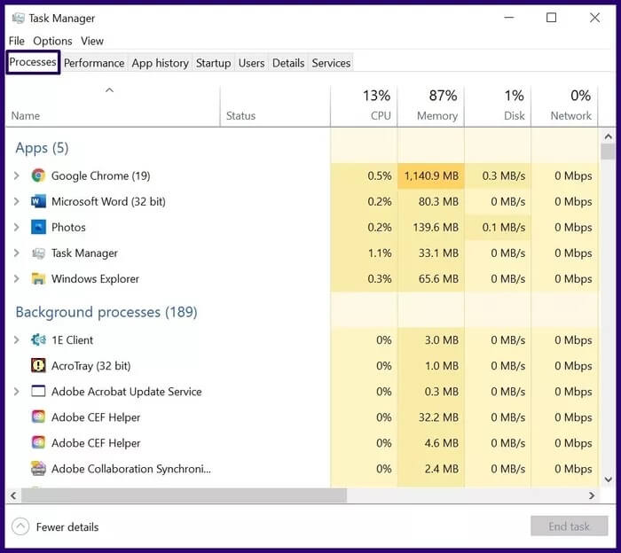 close-frozen-apps-on-windows-10-step-3_935adec67b324b146ff212ec4c69054f أفضل 4 طرق لإغلاق التطبيقات المجمدة على نظام التشغيل Windows 10