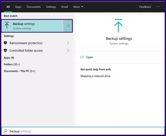 delete-old-backup-files-windows-10-step-1_935adec67b324b146ff212ec4c69054f كيفية حذف ملفات النسخ الاحتياطي القديمة على نظام التشغيل Windows 10