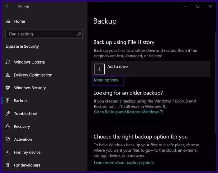 delete-old-backup-files-windows-10-step-6_935adec67b324b146ff212ec4c69054f كيفية حذف ملفات النسخ الاحتياطي القديمة على نظام التشغيل Windows 10