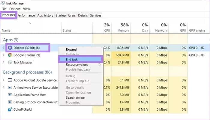 discord-end-task-task-manager_935adec67b324b146ff212ec4c69054f أفضل 6 طرق لإصلاح تطبيق Discord عالق في وضع ملء الشاشة
