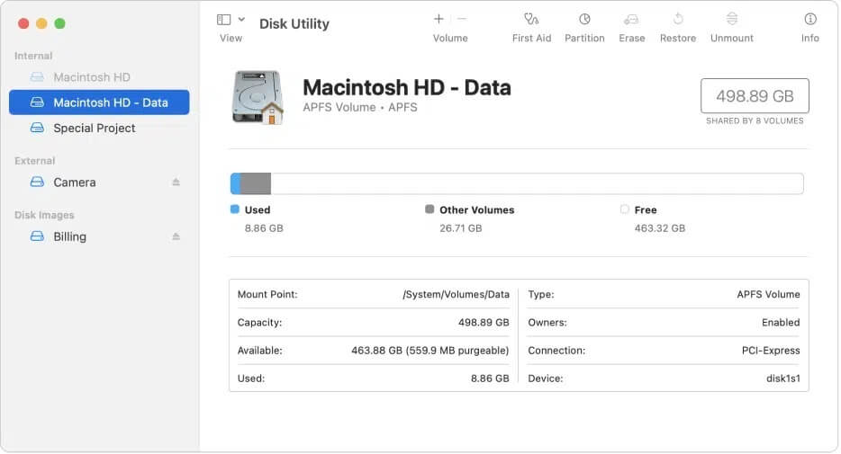disk-utility-user-guide-for-mac-apple-support إصلاح تحديث برنامج الـ Mac عالق في التثبيت