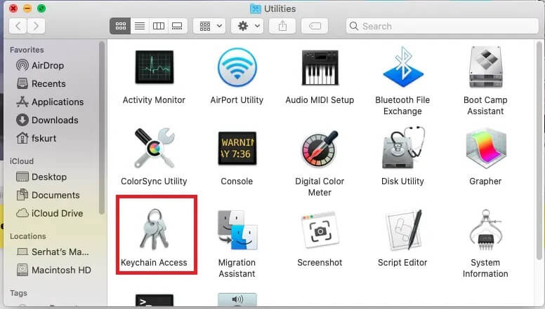 double-click-on-the-Keychain-Access-app-icon-to-open-it إصلاح تعذر تسجيل الدخول إلى iMessage أو FaceTime