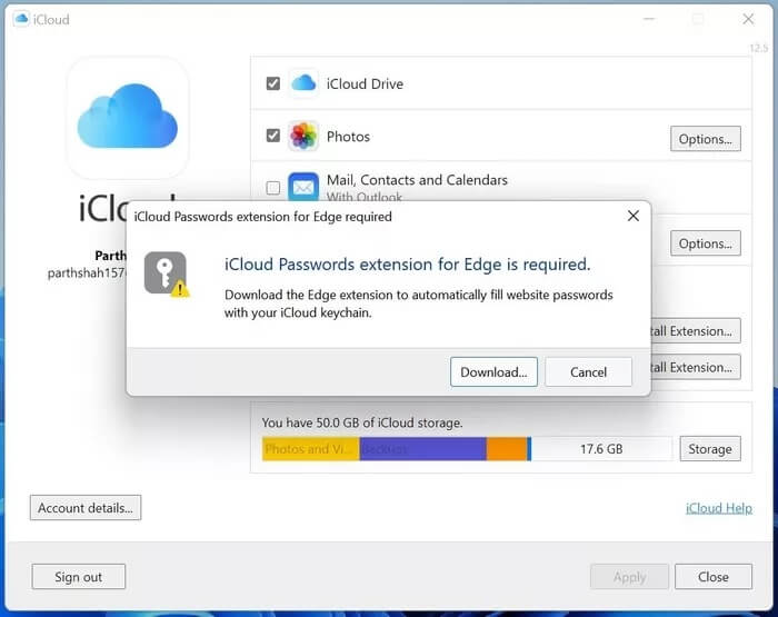 download-extension_935adec67b324b146ff212ec4c69054f كيفية إعداد واستخدام كلمات مرور iCloud على Windows