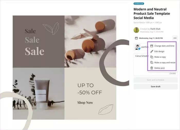 edit-posts-in-canva_935adec67b324b146ff212ec4c69054f كيفية جدولة منشورات وسائل التواصل الاجتماعي في Canva