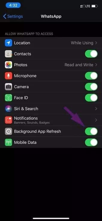 enable-background-app-refresh_7c4a12eb7455b3a1ce1ef1cadcf29289 أفضل 8 طرق لإصلاح مشكلات عدم تنزيل WhatsApp لملفات PDF
