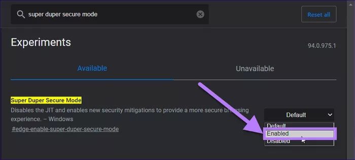 enable-sdsm-flag_935adec67b324b146ff212ec4c69054f كيفية استخدام وضع Super Duper Secure في Microsoft Edge
