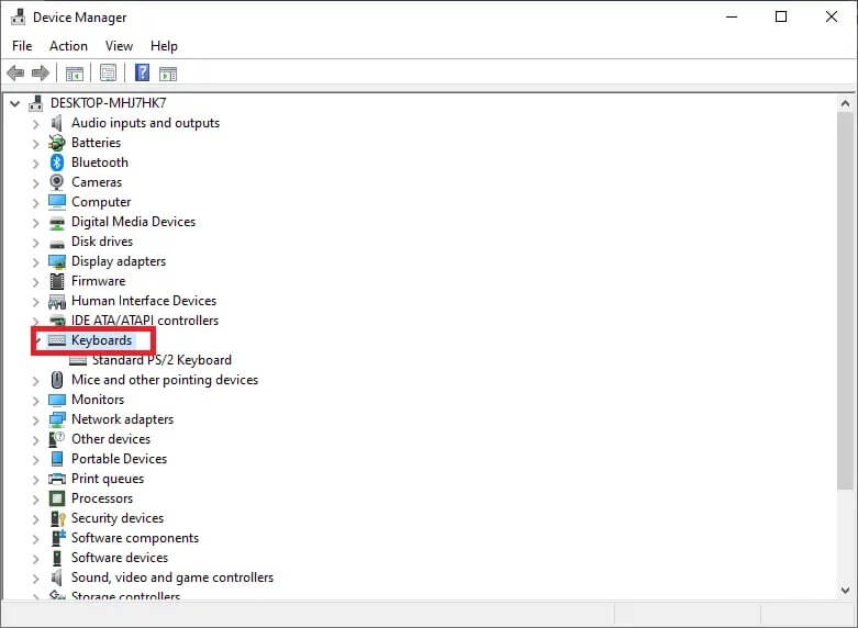 expand-keyboard-and-then-uninstall-each-hidden-dev كيفية إصلاح عدم اكتشاف أجهزة iCUE