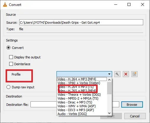 expand-the-profile-option-in-the-settings-category-2 كيفية تحويل WAV إلى MP3