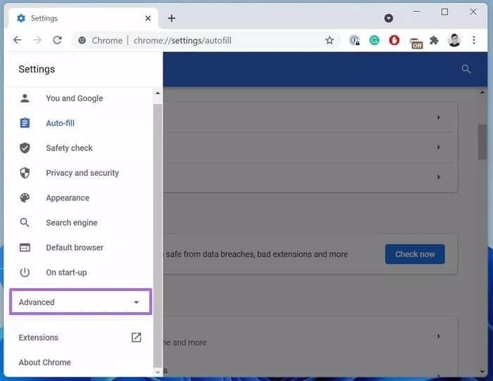 go-to-advanced-menu_935adec67b324b146ff212ec4c69054f أفضل 6 طرق لمنع Google Chrome من الفتح عند بدء التشغيل على Windows 10