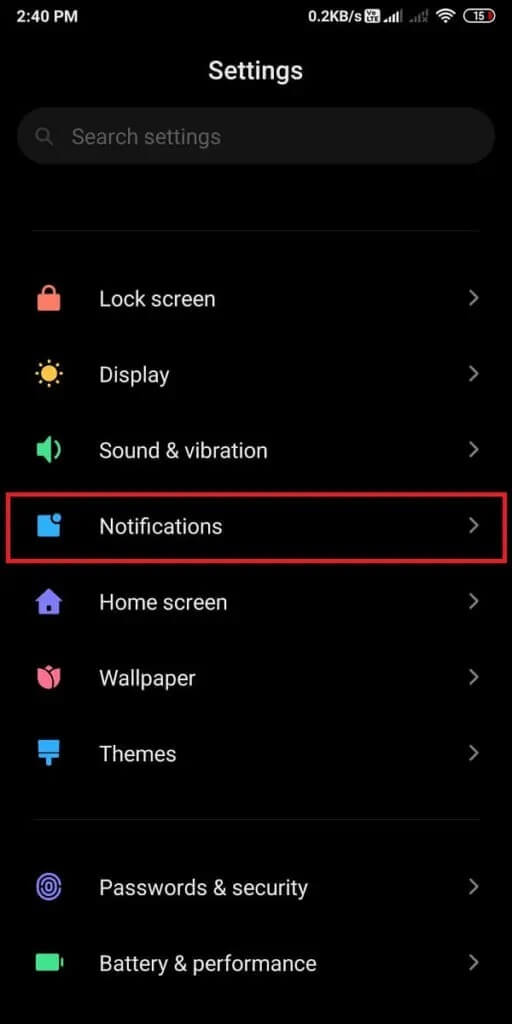go-to-the-‘Apps-and-notifications-tab.-512x1024-1 كيفية إصلاح عدم عمل إشعارات Twitter