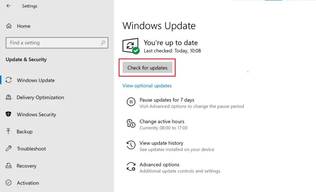 in-the-next-window-click-on-check-for-updates-1024x622-1 كيفية إصلاح عدم اكتشاف أجهزة iCUE