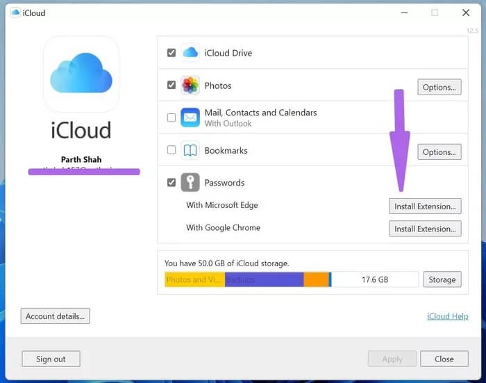 install-edge-extension_935adec67b324b146ff212ec4c69054f كيفية إعداد واستخدام كلمات مرور iCloud على Windows