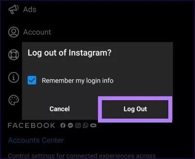 logout-instagram_4d470f76dc99e18ad75087b1b8410ea9 كيفية إصلاح عدم ظهور الملف الشخصي على Instagram