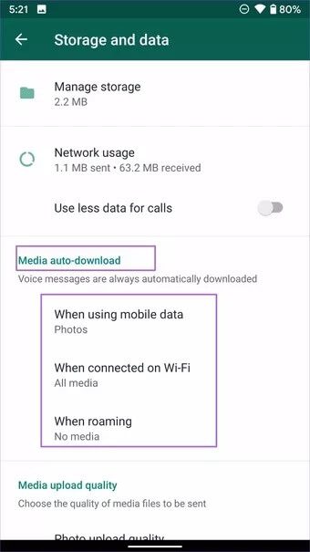 media-auto-download-on-android_2021-08-05-115728_7c4a12eb7455b3a1ce1ef1cadcf29289 أفضل 8 طرق لإصلاح مشكلات عدم تنزيل WhatsApp لملفات PDF