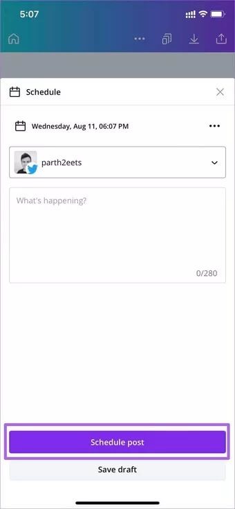 post-scheduled-on-canva-mobile_7c4a12eb7455b3a1ce1ef1cadcf29289 كيفية جدولة منشورات وسائل التواصل الاجتماعي في Canva