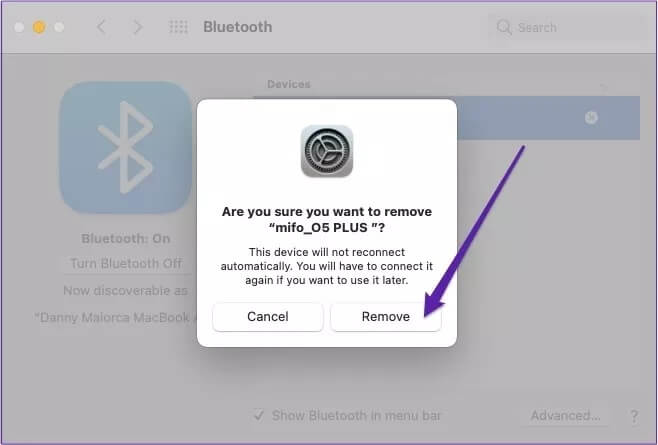 remove-device-confirmation-bluetooth-mac_4d470f76dc99e18ad75087b1b8410ea9 كيفية إضافة وفصل ونسيان أجهزة Bluetooth على جهاز Mac