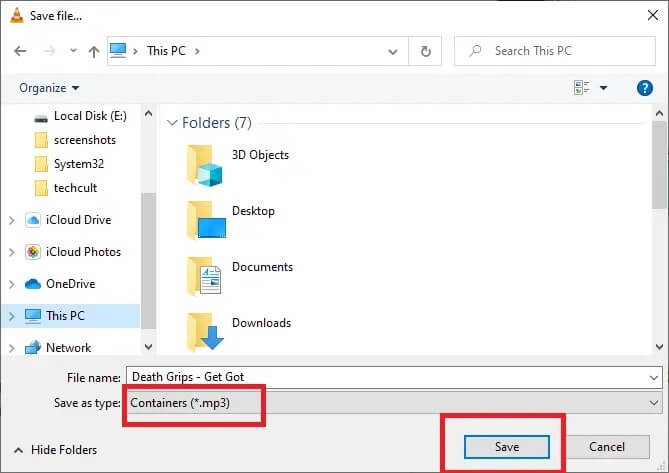 select-the-location-and-then-click-save-1-2 كيفية تحويل WAV إلى MP3